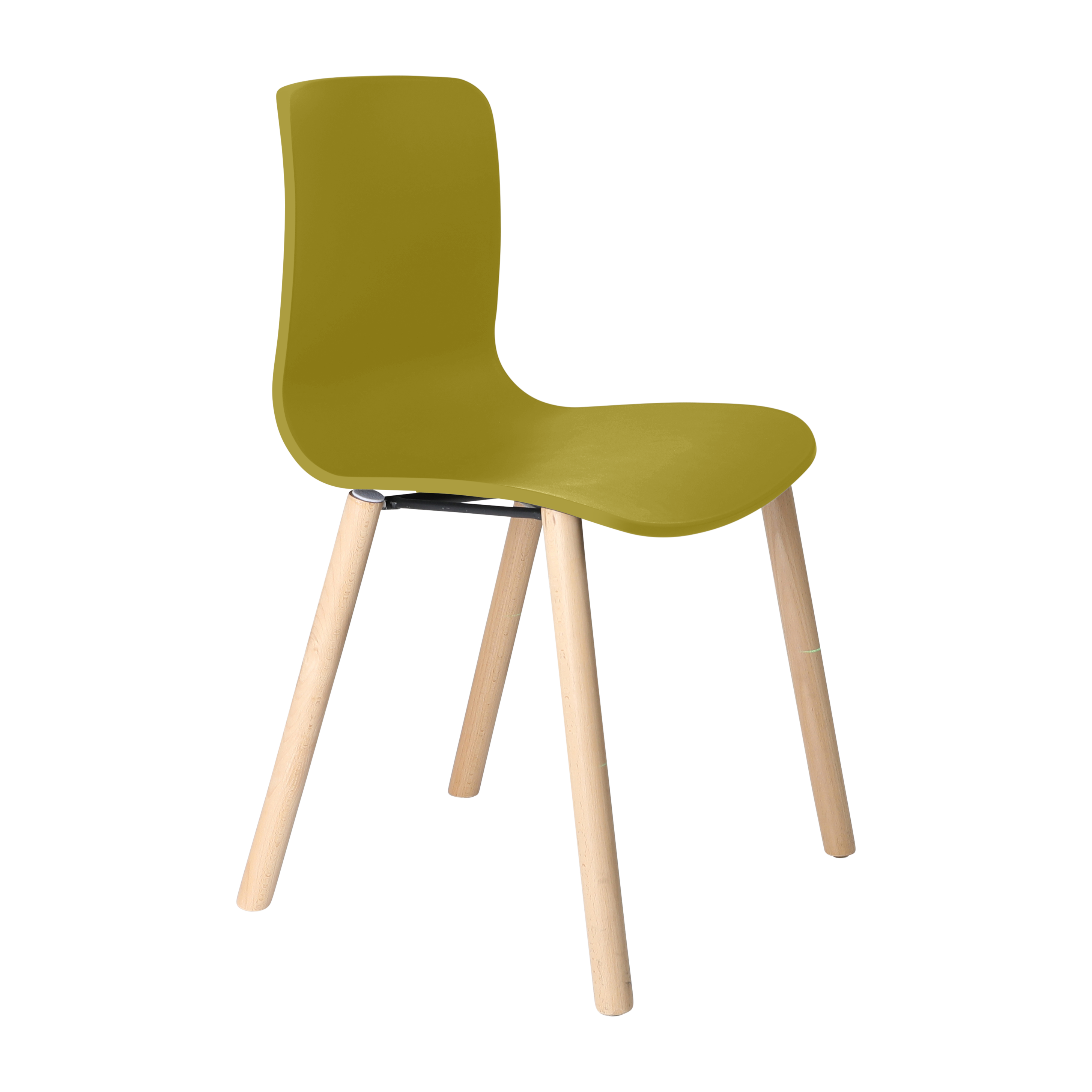 Acti Chair (Mustard / 4-leg Timber Frame)